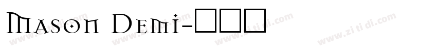 Mason Demi字体转换